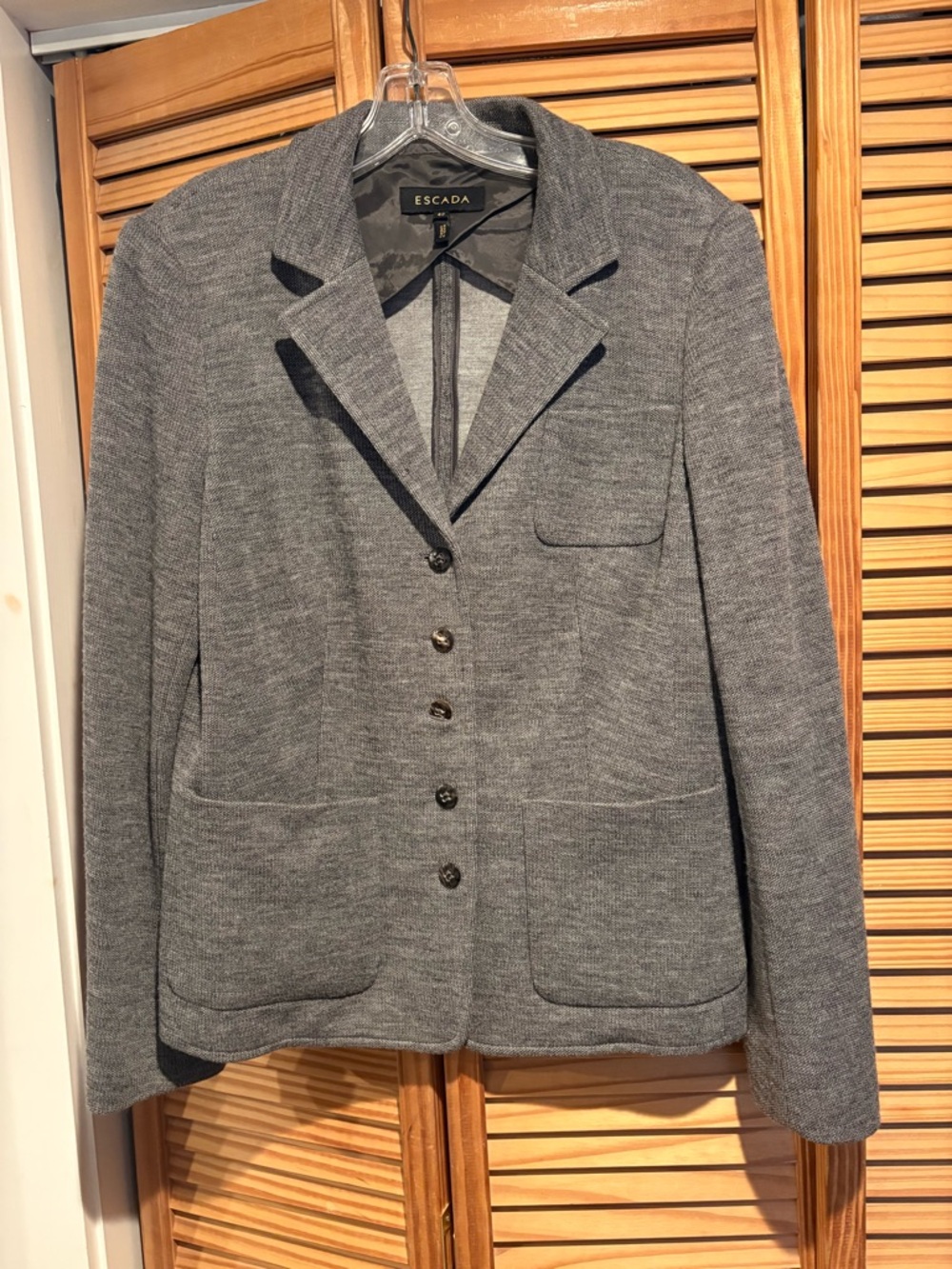 ESCADA WOMENS 5 BUTTON BLAZER JACKET IT Career Coporate Bhaddie Wool Office